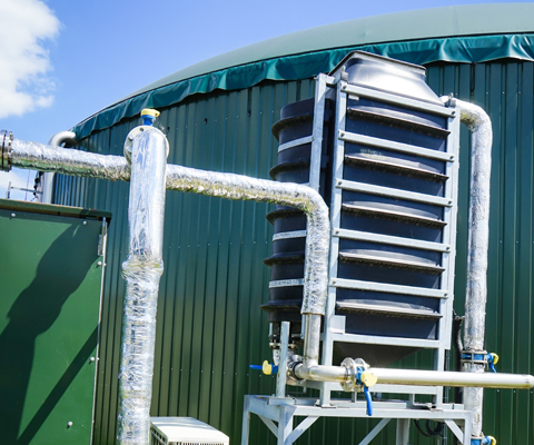 Biogasanlage - Geländer und Balkone aus Edelstahl